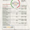 Georgia Liberty Bank statement easy to fill template in Excel and PDF format