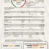 Germany Citibank bank account statement template in Excel and PDF format