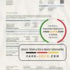 Germany ENSO rechnung für strom und erdgas utility bill template in Word and PDF format