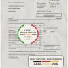 Germany EWE utility bill template, fully editable in PSD format scan