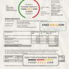 Germany Wavwasser utility bill template in Word and PDF format