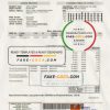 Ghana PDS electricity utility bill template in Word and PDF format