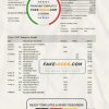 Greece HSBC bank statement easy to fill template in Excel and PDF format