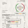 Greece HSBC bank proof of address statement template in Word and PDF format, .doc and .pdf format