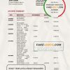 Guatemala Azteca proof of address bank statement template in Word and PDF format (.doc and
