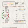 Guatemala Azteca bank statement Excel and PDF template
