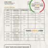 Guinea Banque Islamique de Guinée proof of address bank statement template in Word and PDF format