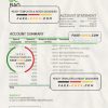 Guinea-Bissau Banco da Africa Ocidental bank statement Excel and PDF template