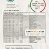 Guinea-Bissau Banco da Uniao proof of address bank statement template in Word and PDF format