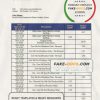 Guinea Access proof of address bank statement template in Word and PDF format