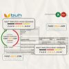 Haiti BUH bank statement Excel and PDF template