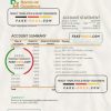 Honduras Banco de Occidente statement Excel and PDF template