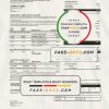 Hong Kong HSBC bank Visa Platinum credit card statement template in Word and PDF format