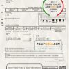 Hong Kong Water Supplies Department utility bill template in Word and PDF format