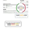 Hong Kong Bank of China (Hong Kong) bank statement template in Word and PDF format (3 pages)