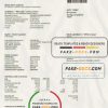 Hungary E2 utility bill template in Word and PDF format