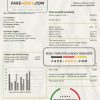 Iceland Arctic Green Energy Corporation electricity utility bill template in Word and PDF