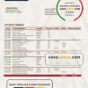 Iceland Landsbanki proof of address bank statement template in Word and PDF format