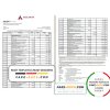 India Axis Bank statement template in .xls and .pdf file format (2 pages)