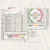 India Axis Bank statement template in Word and PDF format (2 pages)