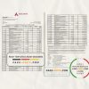 India Axis Bank statement template in .xls and .pdf file format (2 pages)