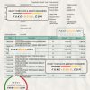 India Fincare bank account statement, Word and PDF template