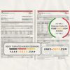 India ICICI Bank statement template in Excel and PDF format (2 pages)