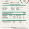India IDBI bank statement easy to fill template in Excel and PDF format