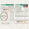 India IDBI bank statement, Word and PDF template, 2 pages