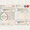 India IDFC bank statement Word and PDF template, 2 pages, version 2