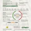 India Indraprasth Gas utility bill template in Word and PDF format