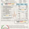 India Bank of India bank statement Word and PDF template