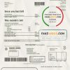 Ireland Three.ie utility bill template in Word and PDF format