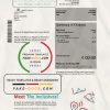 Ireland Virgin Media utility bill template in Word and PDF format, version 2