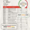 Israel Bank Hapoalim proof of address bank statement template in Word and PDF format