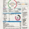 Italy Enel Energia utility bill template in Word and PDF format
