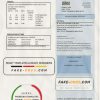 Italy Publiacqua utility bill template in Word and PDF format