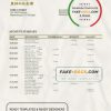Japan Norinchukin bank statement template in Word and PDF format
