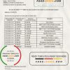 Japan Sumitomo Mitsui Banking Corporation (SMBC) bank statement template in Word and PDF format