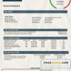 Jordan Bank of Jordan proof of address bank statement template in Word and PDF format