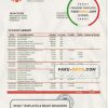 Kazakhstan Kaspi bank proof of address statement template in Word and PDF format