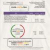 Kenya KenGen Electricity Generating Company utility bill template in Word and PDF format