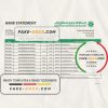 Kuwait Commercial Bank statement easy to fill template in .xls and .pdf file format