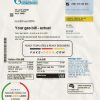 Kyrgyzstan Gazprom utility bill template in Word and PDF format