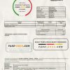 Latvia Baltcom telecommunications utility bill template in Word and PDF format (Latvian version)