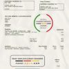 Latvia Renfe utility bill template in Word and PDF format