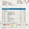 Lebanon BBAC Bank proof of address statement template in Word and PDF format