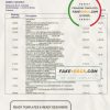 Lebanon Byblos Bank statement template in Word and PDF format