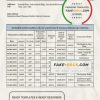 Lebanon Cedrus Bank statement template in Word and PDF format