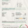 Lebanon Emirates Lebanon Bank statement template in Word and PDF format, good for address prove